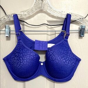 246.  Breezie’s Women's Blue Lace Bra Size 38C
